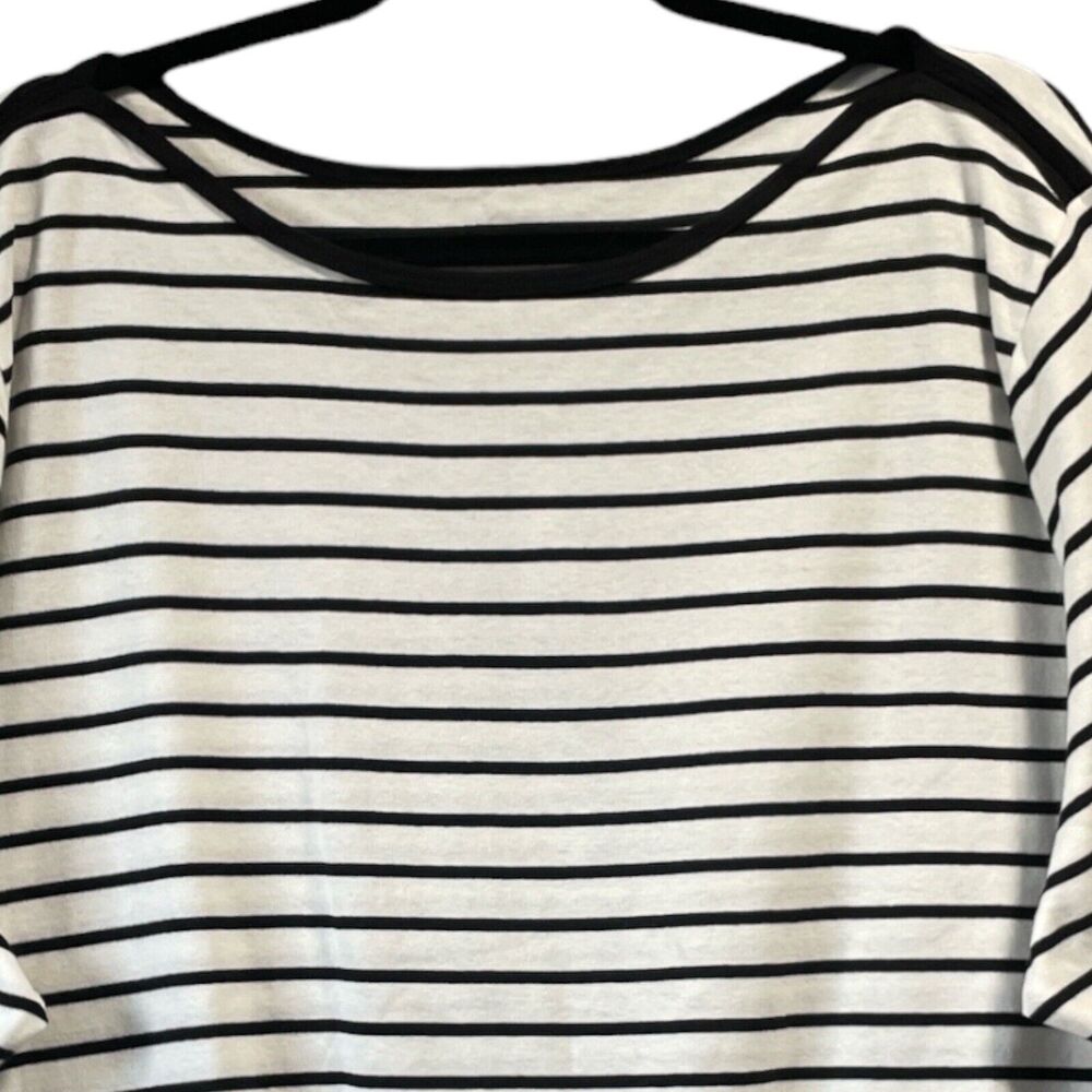 St. Johns Bay Woman Striped Boat Neck Shirt SZ/ 2X - Picture 4 of 9